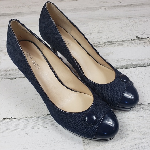 navy work heels